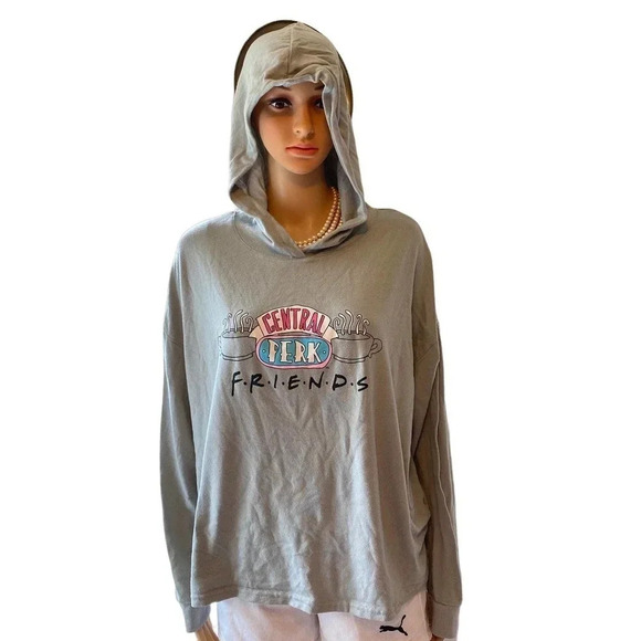 Briefly Stated Tops - Central Perk Friends Supper Soft Cozy Hoodie Sweatshirt Women size XL